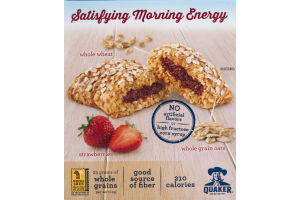 Quaker Breakfast Squares Soft Baked Bars Strawberry - 5 CT