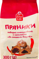 Пряники заварні глазуровані з начинкою Зі смаком вишні Fine Life м/у 300г