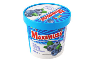 Морозиво 9% зі смаком чорниці та крихтами печива Maximuse Laska ст 300г