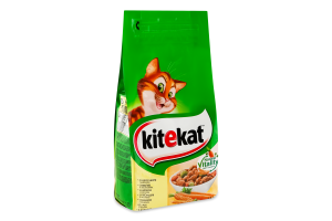 Корм сухой полнорационный для взрослых котов С курицей и овощами KiteKat м/у 1.8кг