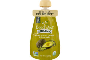 Beech-Nut Organic Stage 2 Peas, Green Beans & Avocado