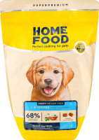 Корм д/цуценят середніх та великих порід Форель з рисом гіпоалергенний сухий 1,6кг Home Food