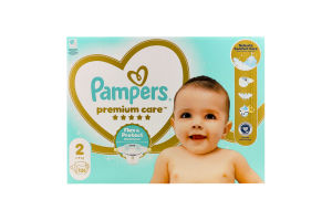 Подгузники для детей 4-8кг 2 Premium Care Pampers 136шт