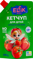 Кетчуп для дітей від 18міс пастеризований Elfik Magic д/п 180г