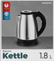 Електрочайник 1,7л сріблястий метал Ardesto