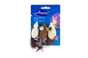 Companion Assorted Mice Cat Toy