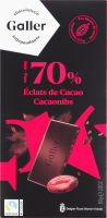 Шоколад чорний Galler з какао нібсами