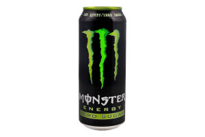 Напій енергетичний безалкогольний сильногазований Нуль цукру Monster Energy з/б 500мл