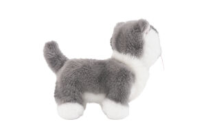 Игрушка мягкая для детей от 3лет 15см №37411 Серая кошка Фурли Beanie babies TY 1шт