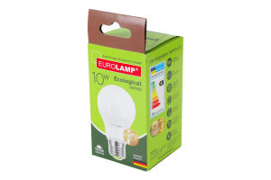 Лампа светодиодная 10W E27 3000K Ecological Eurolamp 1шт