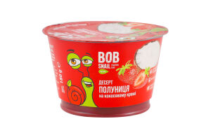Десерт на кокосовом креме Клубника Bob Snail ст 180г