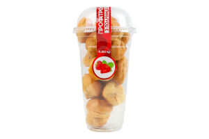 Пирожные Профитроли с клубникой Рома ст 0.16кг