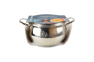 Каструля Gemini Liguria 4л нержавіюча сталь з скляною кришкою Ardesтo