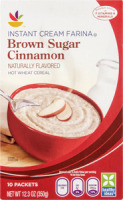 Ahold Instant Cream Farina Hot Wheat Cereal Brown Sugar Cinnamon - 10 CT