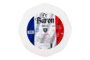 Сир Le Baron Брі м'який з білою пліснявою 60%