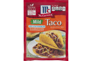 McCormick Taco Seasoning Mix Mild 30% Less Sodium