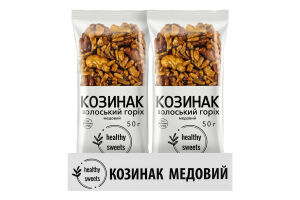 Козинак медовый Грецкий орех Healthy Sweets м/у 50г