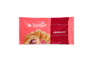 Круассан с фруктовым наполнителем с ароматом малины Малина Toniya м/у 60г