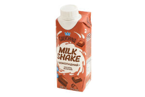 Коктейль молочный 2% ультрапастеризованный с наполнителем Шоколадный Milk Shake Galychyna т/п 235г