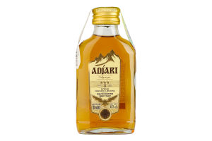 Бренді 0.1л 40% 3 зірки Adjari пл