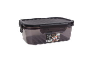 Контейнер д/зберігання Qlux прямокутний чорний 1л