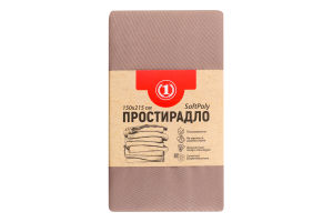 Простирадло шоколадне 150х215см №1475452 ТМ "1" 1шт