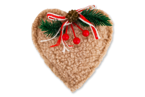 Підвіска новорічна коричнева 12см в асортименті