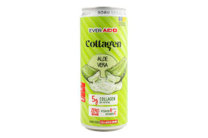 Напій безалкогольний колагеновий Aloe Vera слабогазований 330мл ж/б Ever Aid