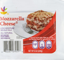 Ahold Cheese Mozzarella Whole Milk All Natural