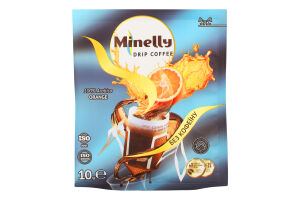 Кава Orange мелена смажена без кофеїну 10г в дріпах Minelly