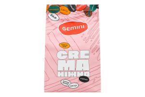 Кава натуральна смажена в зернах Ніжна Crema Gemini м/у 500г