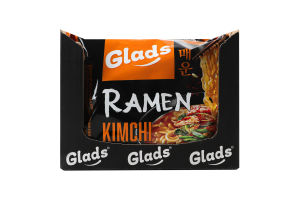 Лапша быстрого приготовления с соусом со вкусом Кимчи Рамэн Glads м/у 105г