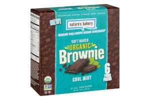 Nature's Bakery Soft Baked Organic Brownie Cool Mint - 6 PK
