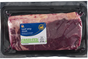Ahold Beef Strip Steak Grass-Fed