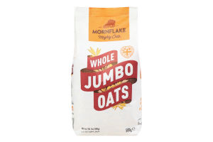 Хлопья овсяные цельнозерновые Jumbo Mornflake м/у 500г