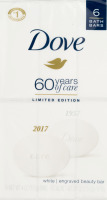 Dove Engraved Beauty Bar White - 6 CT