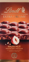 Шоколад молочний з фундуком Extra creamy Lindt к/у 80г