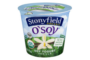 Stonyfield Organic O'Soy Yogurt Vanilla