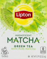 Lipton Magnificent Matcha Green Tea With Pure Matcha Tea Bags - 15 CT