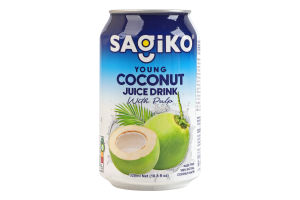 Напій молодого кокосу з м`якоттю SAGIKO 320 мл