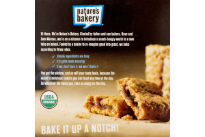 Nature's Bakery Organic Honey & Oat Soft Baked Bar Blueberry - 6 PK