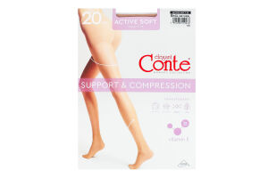 Колготки жіночі Conte elegant Active soft 20den 5 natural