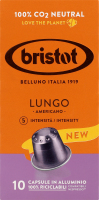Кава Lungo Americano мелена смажена 10*5,5г в капсулах Bristot