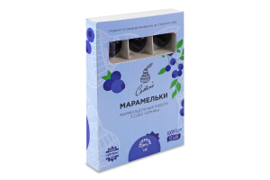 Мармелад ручної роботи з соку чорниці Марамельки Сетно к/у 60г