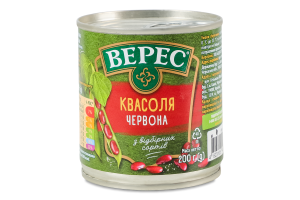 Фасоль красная стерилизованная Нежная Верес ж/б 200г