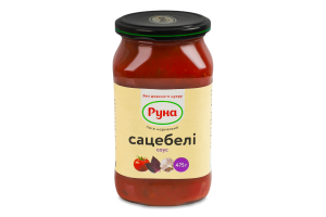 Соус стерилизованный со стевией Сацебели Руна с/б 475г