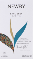 Чай черный мелколистовой ароматизированный Earl Grey Newby в/с к/у 25х2г