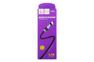 Кабель магнітний Type-C-USB чорний Denmen