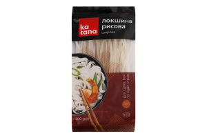 Лапша рисовая широкая для супов, вок и нудл блюд Katana м/у 200г