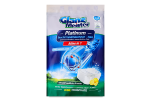 Таблетки для посудомийних машин Platinum Glanz Meister 25х16г